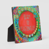 トレンディーパーソナライズされた名引用文おもしろい検査 フォトプラーク (正面)