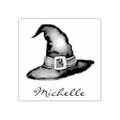トレンディーパーソナライズされた名魔女ハットハロウィン ラバースタンプ (インプリント)