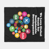 トレンディーパーソナライズされた贈与 フリースブランケット (正面(横))