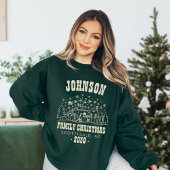 トレンディーパーソナライズされた雪だるまファミリークリスマス Tシャツ