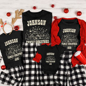 トレンディーパーソナライズされた雪だるまファミリークリスマス Tシャツ