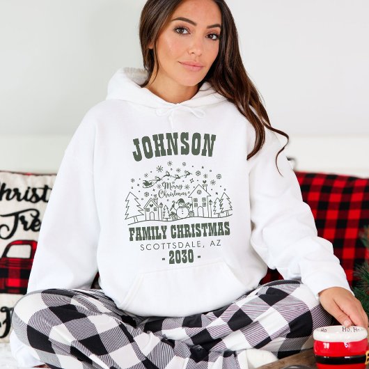 トレンディーパーソナライズされた雪だるまファミリークリスマス Tシャツ