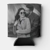 トレンディーパーソナライズされた2写真テンプレート両面 缶クーラー (正面)