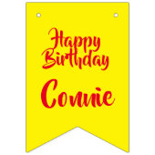 トレンディーパーティーバナー(誕生日およびイベント) バンティングフラッグ (第1の旗)