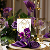 トレンディーパープルカラリリー テーブルナンバー