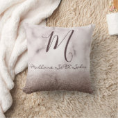 トレンディーパープルグリタリーモエレガントノグラムスパサロン クッション (ブランケット)