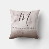 トレンディーパープルグリタリーモエレガントノグラムスパサロン クッション (裏面)