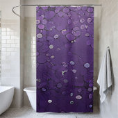 トレンディーパープルシークインシャワーカーテン シャワーカーテン