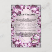 トレンディーパープルフローラシック安全対策 エンクロージャーカード (正面)