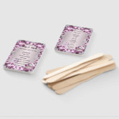 トレンディーパープルフローラシック結婚ズ ハンドファン (組立なし)