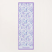 トレンディーパープルブルースターパターンゼンヨガナマステ ヨガマット (裏面)