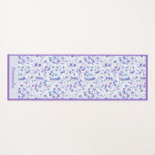 トレンディーパープルブルースターパターンゼンヨガナマステ ヨガマット (正面(横))