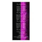 トレンディーパープルヘアサロン価格リストラックカード ラックカード (裏面)