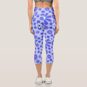 トレンディーヒッピー花テーマカプリレギンス カプリレギンス (裏面)