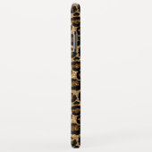 トレンディーヒョウグリッター Case-Mate iPhoneケース (裏面/右)