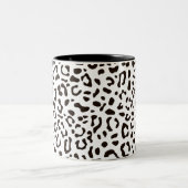 トレンディーヒョウ印刷パターン ツートーンマグカップ (中央)