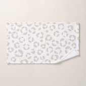 トレンディーヒョウ風呂タオルセット バスタオルセット (ハンドタオル)