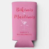 トレンディービキニ&マルティニスピンク&レッドバチェロレッテ スリム缶クーラー (裏面)