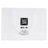 トレンディービジネスカスタムロゴのミニマリスト ラージペーパーバッグ (裏面)