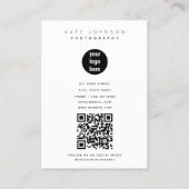 トレンディービジネスロゴ写真 名刺 (裏面)