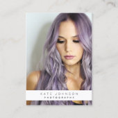 トレンディービジネスロゴ写真 名刺 (正面)