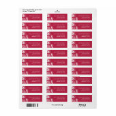 トレンディービバマゼンタシーシェルビーチ差出人住所 ラベル (フルシート)