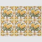 トレンディービューティフルイエローローズコレクション 薄葉紙 (正面)