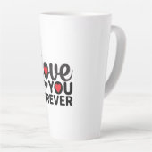 トレンディービューティフルバレンタインラテマグカップ用コーヒー カフェラテマグ (右アングル)