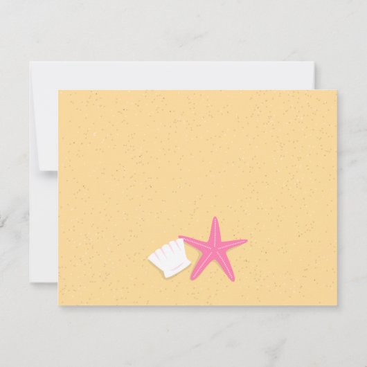 トレンディービーチスタイリッシュ週末バチェロレッテ 招待状 (裏面)