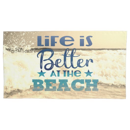 トレンディービーチテーマ 枕カバー (正面左)