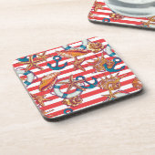 トレンディービーチパターン コースター (左側)