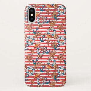トレンディービーチパターン  モノグラム iPhone X ケース