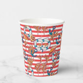 トレンディービーチパターン 紙コップ (右)