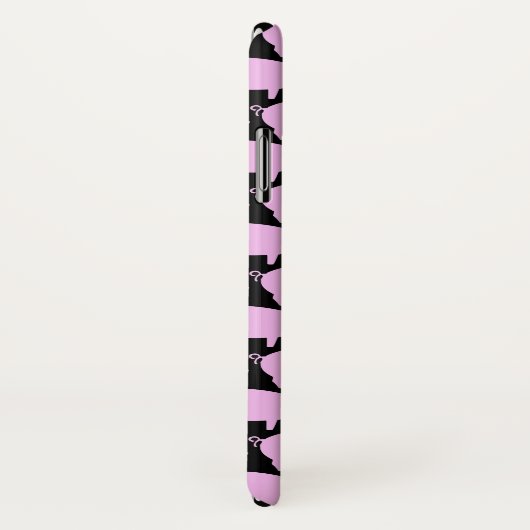 トレンディーピグ編集可能ブラックアイフォンケース Case-Mate iPhoneケース (裏面/右)