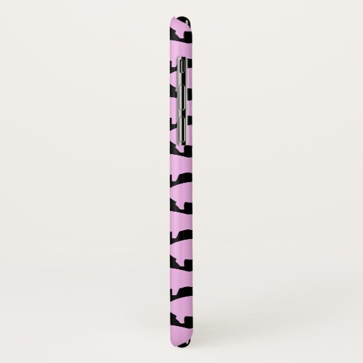 トレンディーピグ編集可能ブラックアイフォンケース Case-Mate iPhoneケース (裏面/左)