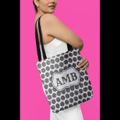 トレンディーピックルパーソナライズされたボール白黒 トートバッグ