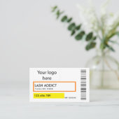 トレンディーピルボトルラッシュパッケージラベルビジネスc 名刺 (スタンド正面)