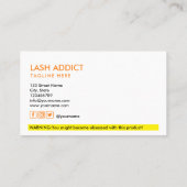 トレンディーピルボトルラッシュパッケージラベルビジネスc 名刺 (裏面)