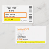 トレンディーピルボトルラッシュパッケージラベルビジネスc 名刺 (正面/裏面)