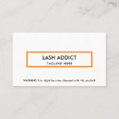 トレンディーピルボトルラッシュパッケージラベル 名刺 (裏面)