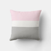 トレンディーピンクとグレーカラーブロック クッション (裏面)