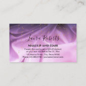 トレンディーピンクと紫のグリッター 割引カード (裏面)