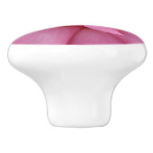 トレンディーピンクのローズセラミックかわいいボホフローラホワイト セラミックノブ (側面)