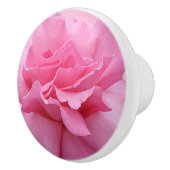 トレンディーピンクのローズセラミックかわいいボホフローラホワイト セラミックノブ (右)