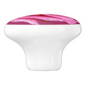 トレンディーピンクのローズフローラモダンボホ美しい セラミックノブ (側面)