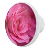 トレンディーピンクのローズフローラモダンボホ美しい セラミックノブ (右)