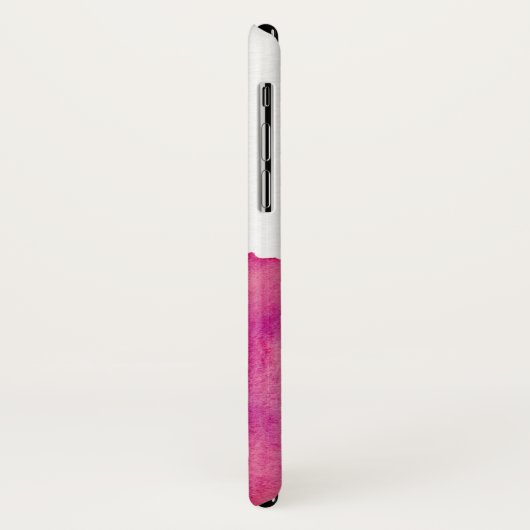 トレンディーピンクの水の色のスプラッシュ |タイポグラフィラブ Case-Mate iPhoneケース (裏面/左)