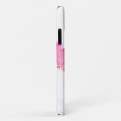 トレンディーピンクインククラウパーソナライズされたド、ホワイト、ネイビー Case-Mate iPhoneケース (裏面/右)