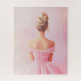 トレンディーピンクエステガーリーティックバレリーナ ジグソーパズル