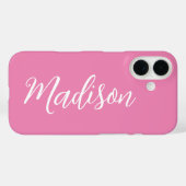 トレンディーピンクガールズ名手書きスクリプトカスタム Case-Mate iPhoneケース (裏面 (横))